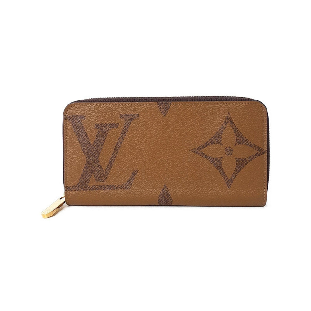 Louis Vuitton Giant Monogram Reverse Zippy Wallet Round Zipper Long